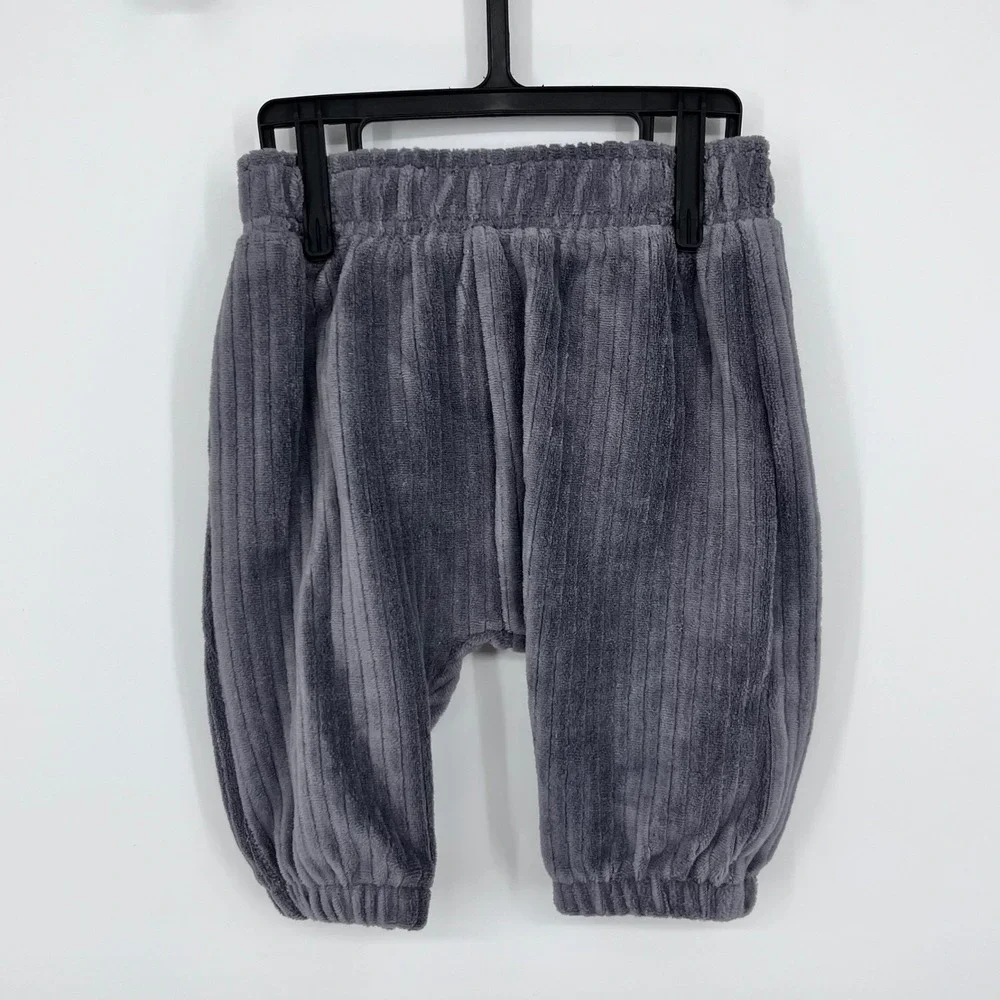Carter's Child of Mine 2pc Outfit Set Boys 0-3M‎ Grey Plaid Hooded Shirt Pants